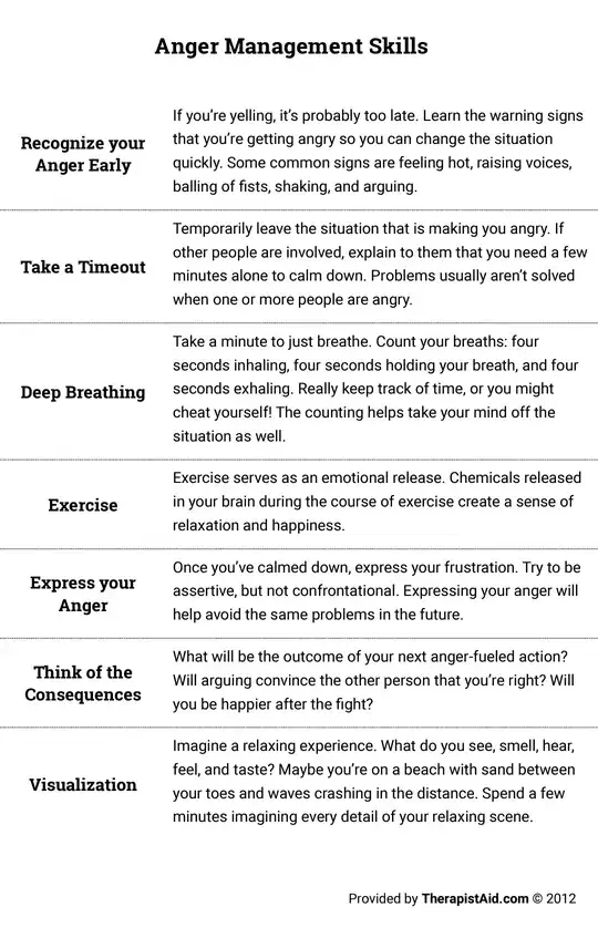 Don't yell to get your way.