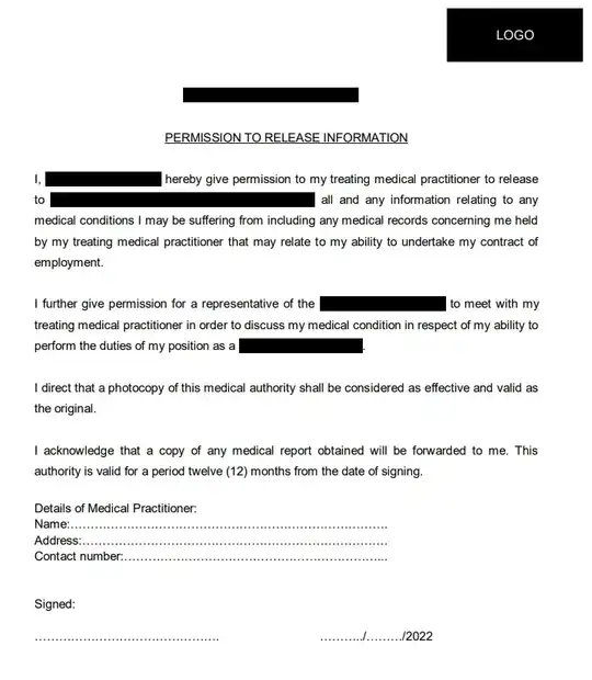 Demand from my boss for all my medical records