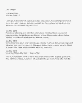 A plaintext-only resume